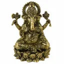 Brass Ganesa Idol For Home Decor And Pooja