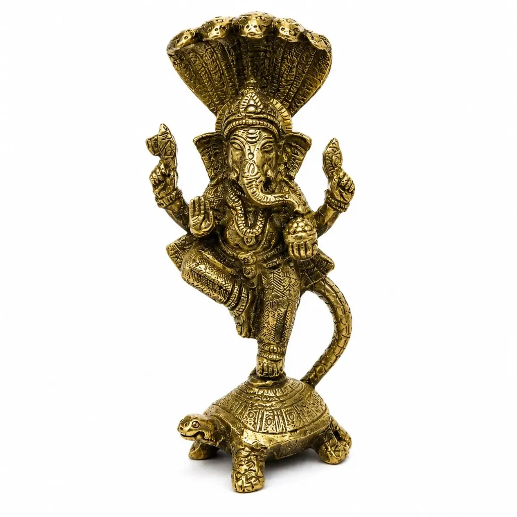 Brass Ganesh Idol for Home Decor & Pooja