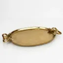 Premium Gold Oval Serving Tray