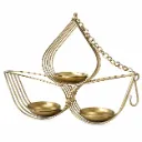 Gold Iron Decorative Candle Holder